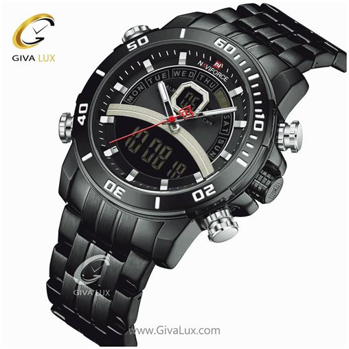 ساعت مچی مردانه بند فلزی دو زمانه ناوی فورس مدل NF9181 91811 (2).jpg